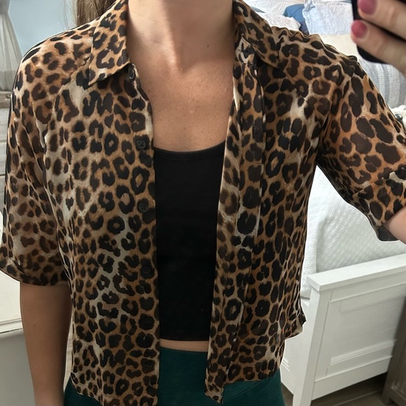 Express Leopard Cardigan - Picture 1 of 6